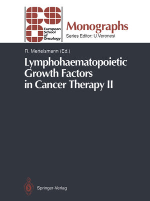 cover image of Lymphohaematopoietic Growth Factors in Cancer Therapy II